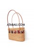 Ata rattan handmade ethnic women handbags with coco wood